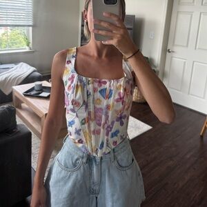 Floral Corset Top